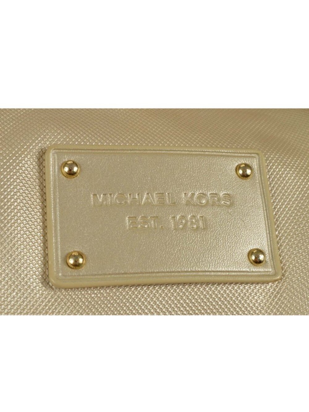 Michael Kors Shimmer Gold Carryall/Weekender Duffle Bag - Picture 6 of 11